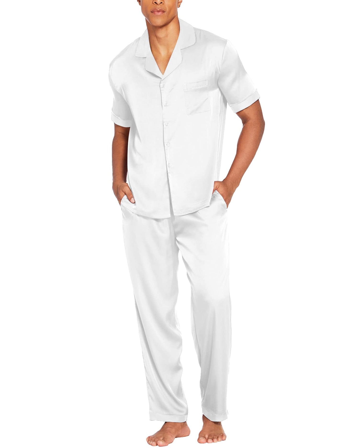 Ekouaer 2 Piece Button Down Sleepwear