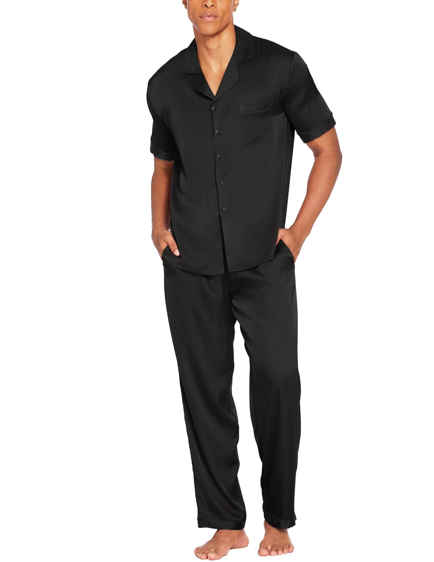 Ekouaer 2 Piece Button Down Sleepwear