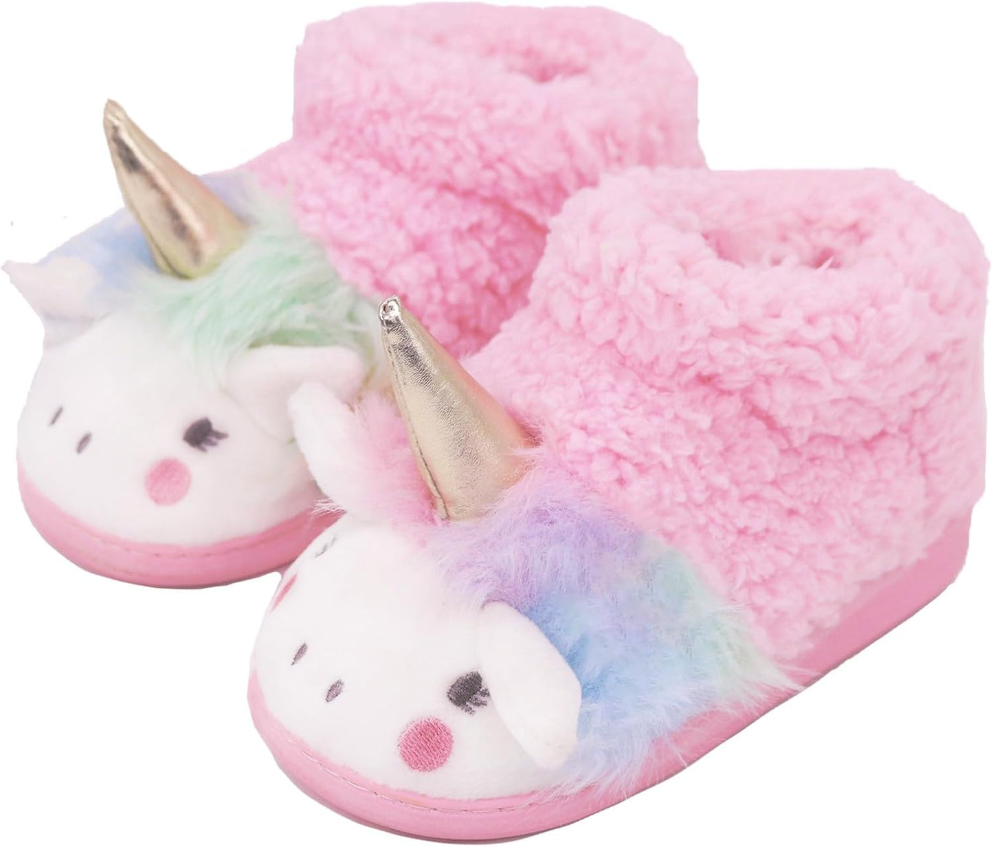 Girls Unicorn Toddler House Slippers