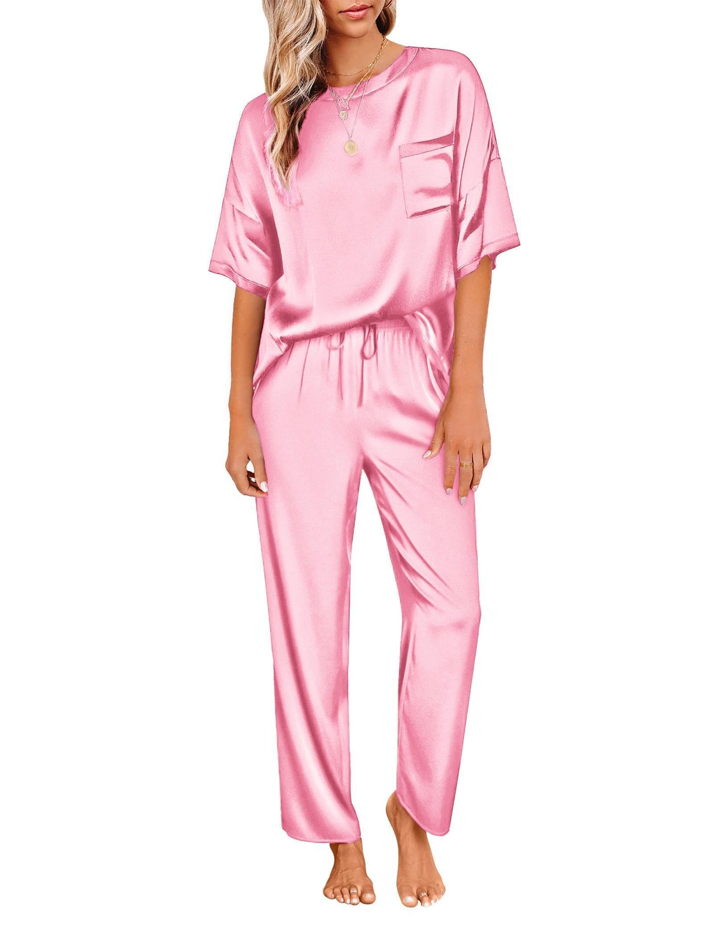 Ekouaer Silky Pajama Set