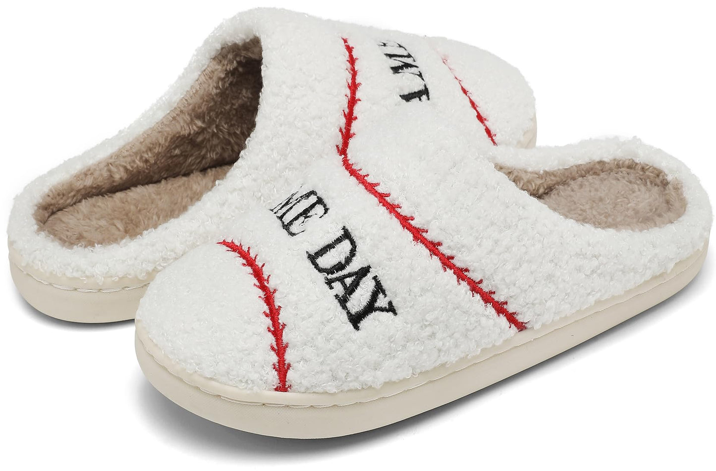 INMINPIN Kids Memory Foam Non-Slip Slippers for Sports Fan