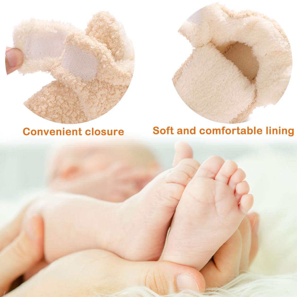 E-FAK Newborn Fleece Booties