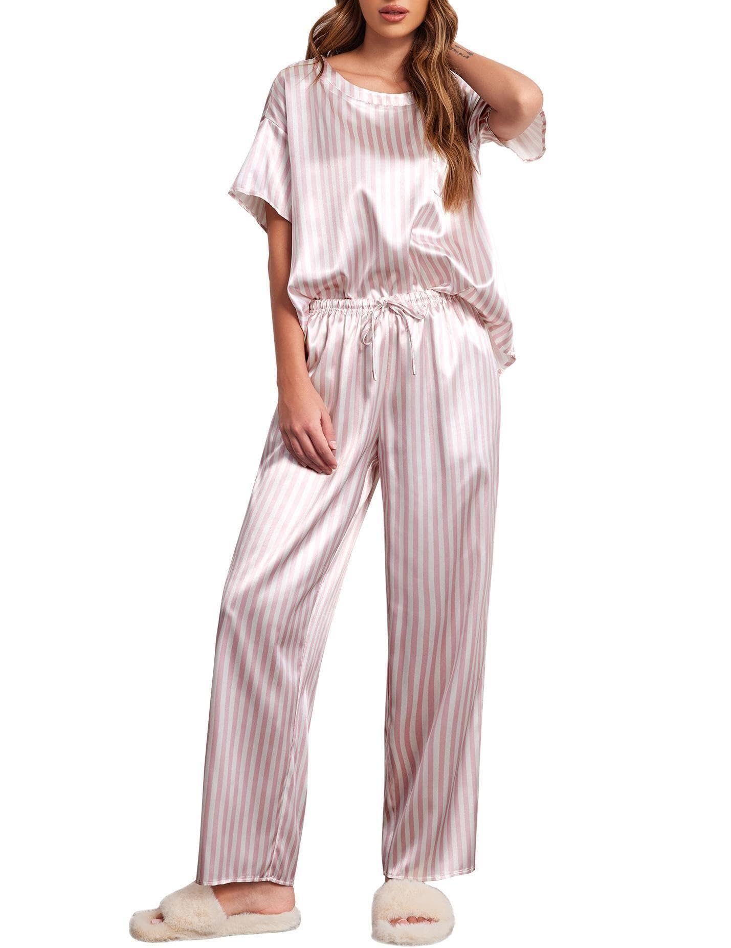 Ekouaer Silky Pajama Set