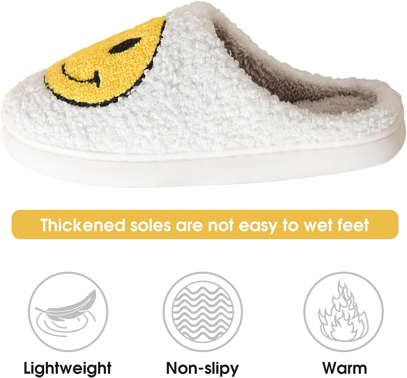 Women Smiley Face Slippers