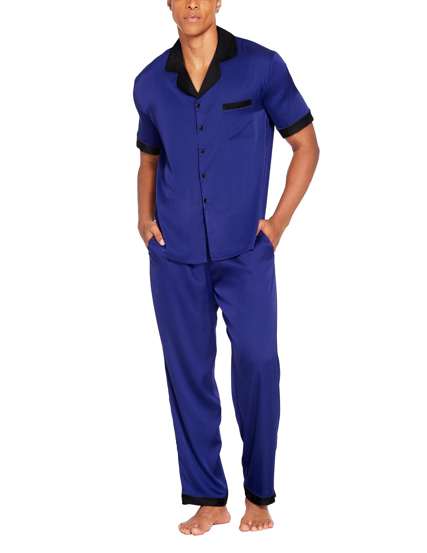 Ekouaer 2 Piece Button Down Sleepwear