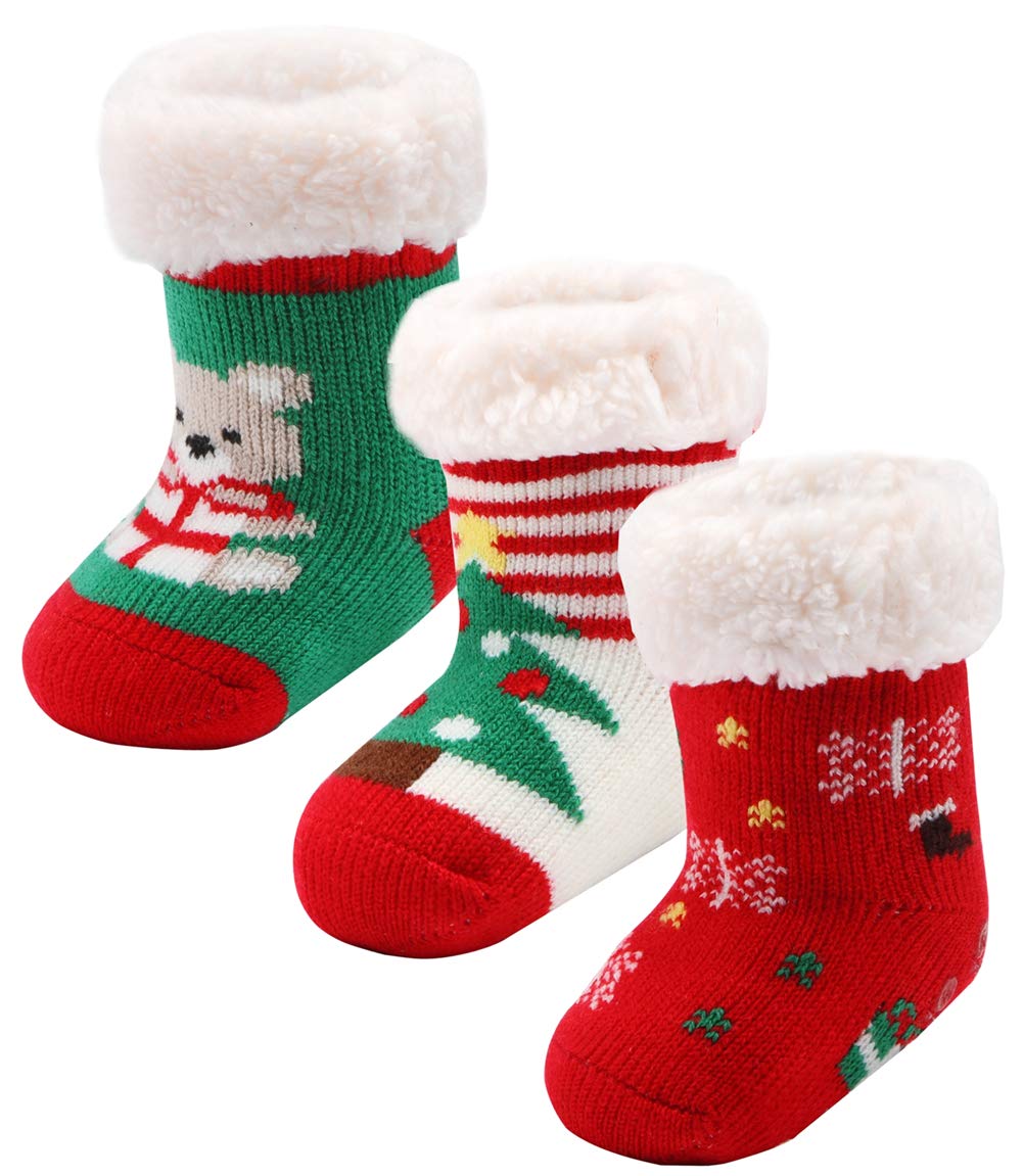 3 Pc Sherpa-lined Fuzzy Socks