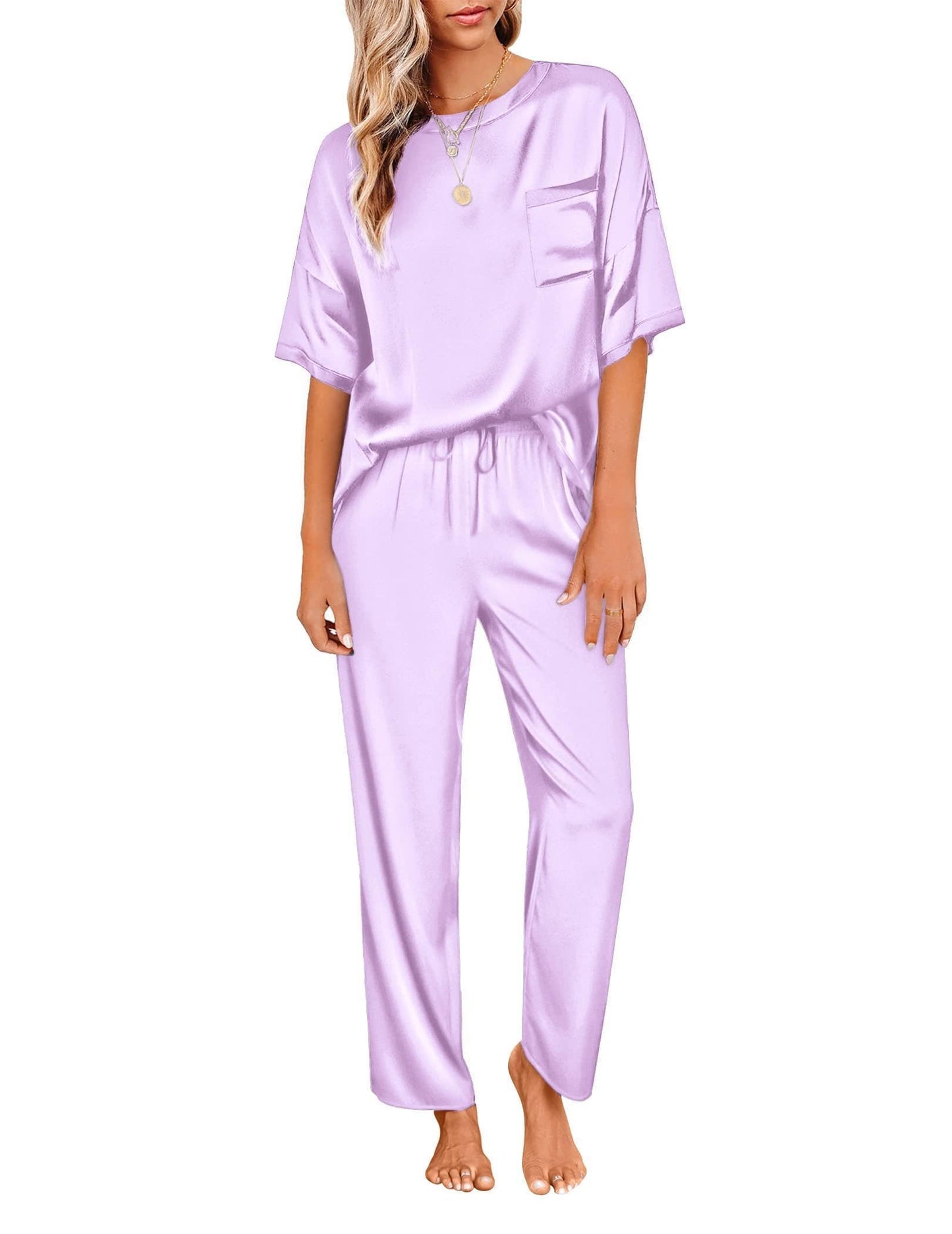 Ekouaer Silky Pajama Set