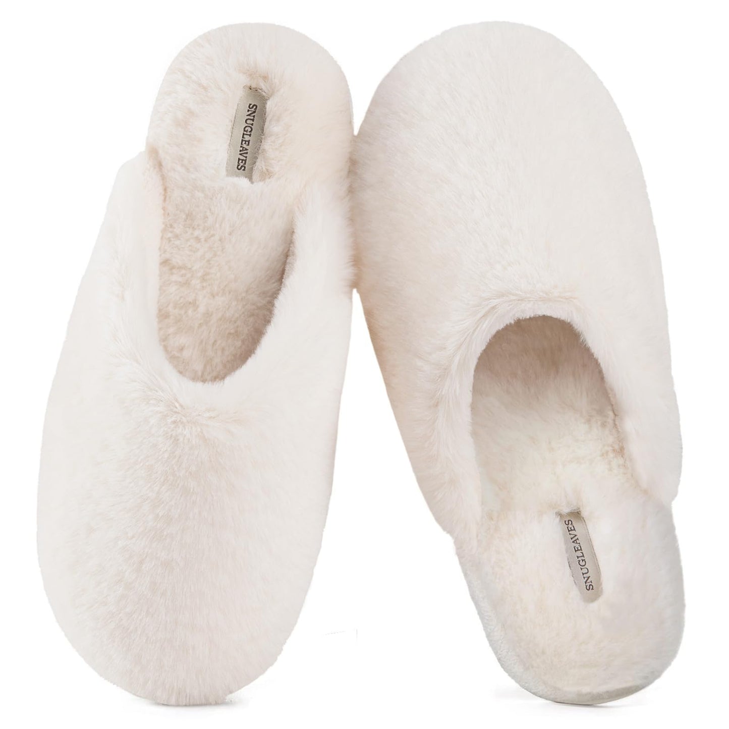 Snug Leaves Women's Fuzzy Scuff Slippers