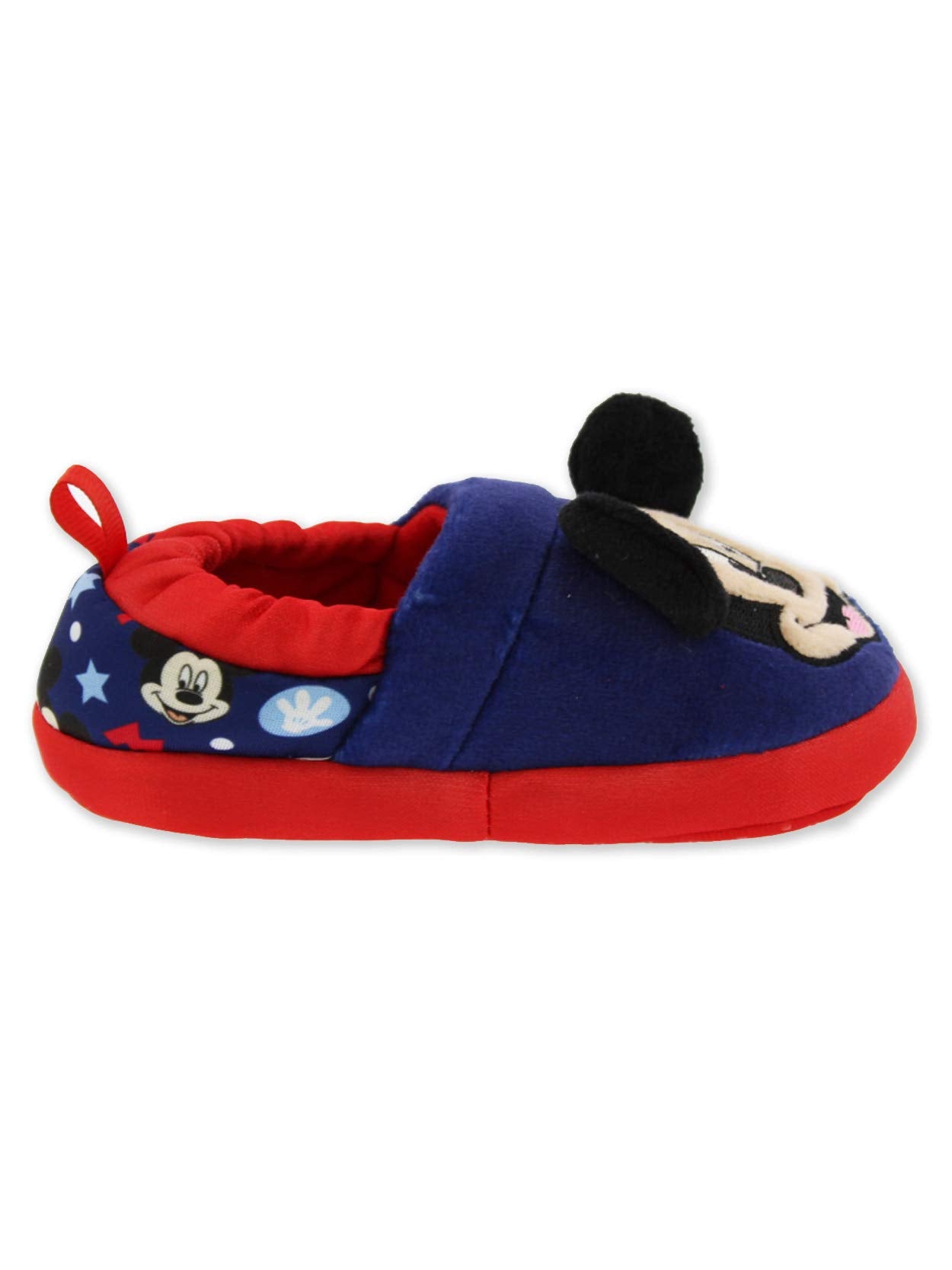 Mickey Mouse Toddler Boy's Plush A-Line Slippers with 3D Ears