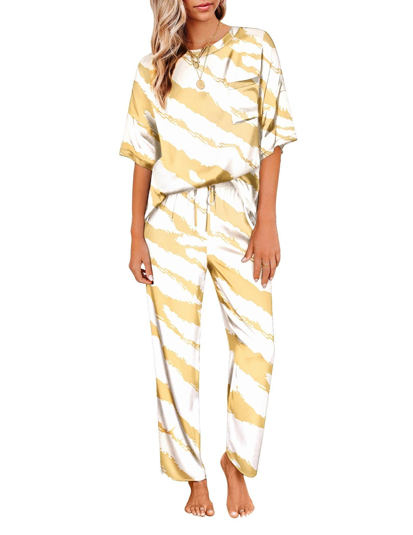 Ekouaer Silky Pajama Set