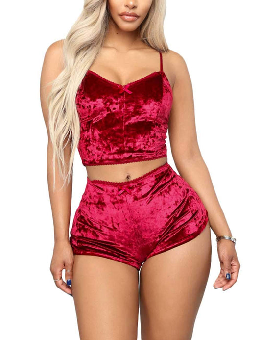 Angsuttc Velvet 2 Piece Outfit