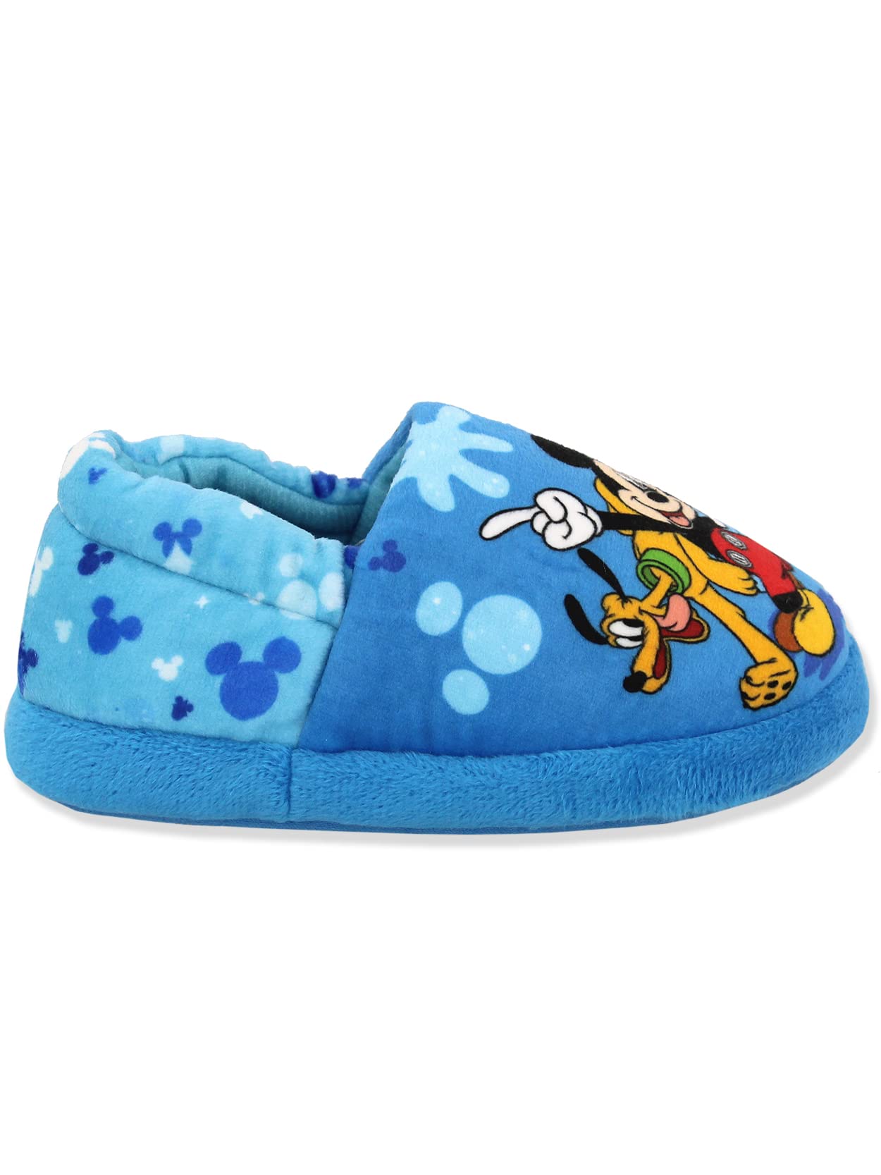 Mickey Mouse Toddler Boy's Plush A-Line Slippers with 3D Ears