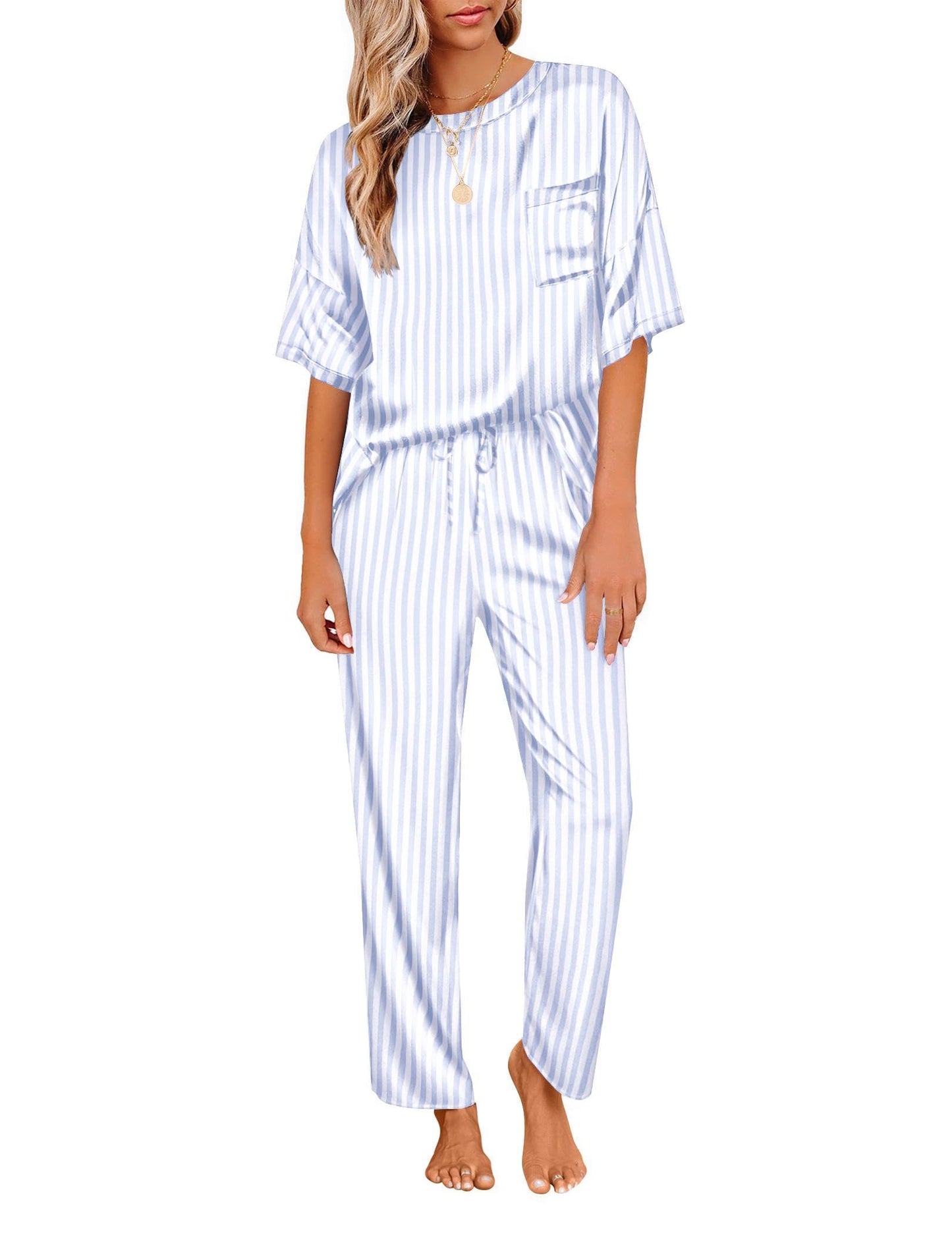 Ekouaer Silky Pajama Set