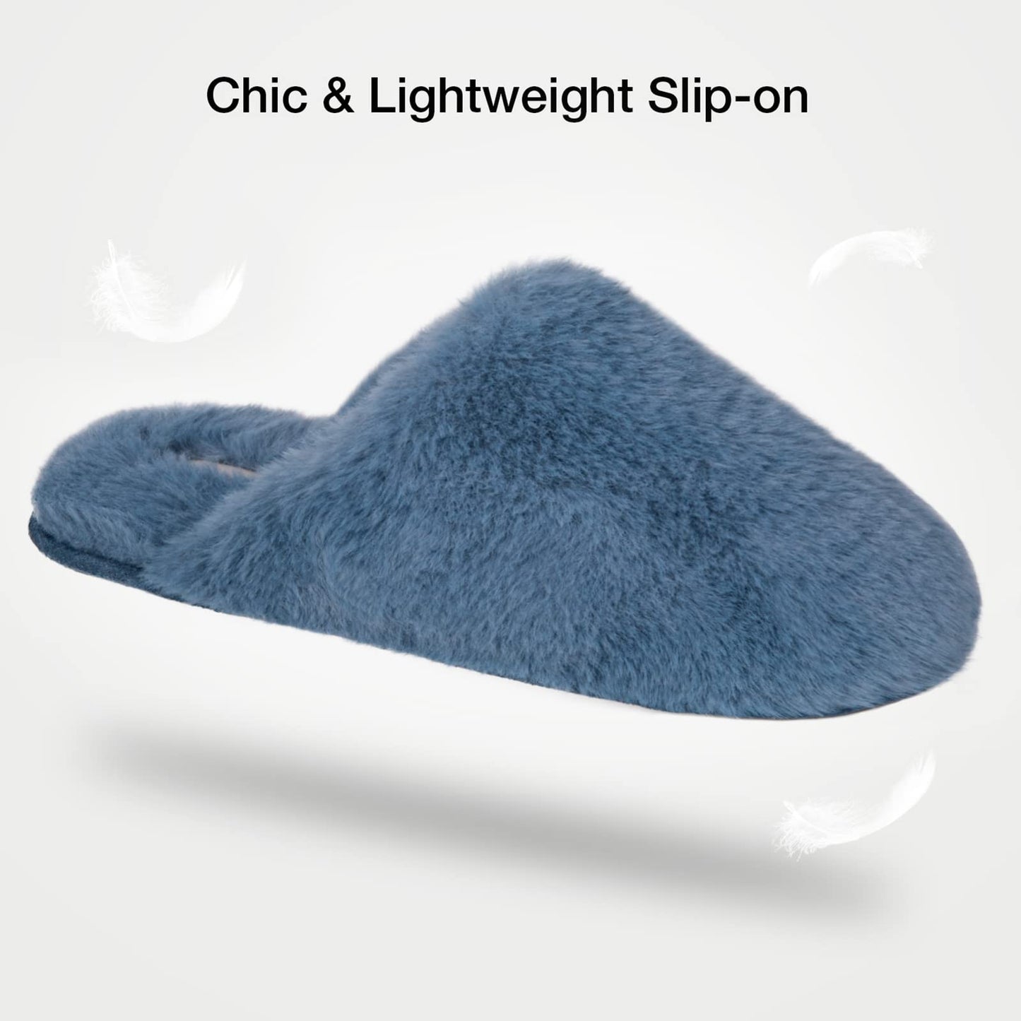 Snug Leaves Women's Fuzzy Scuff Slippers