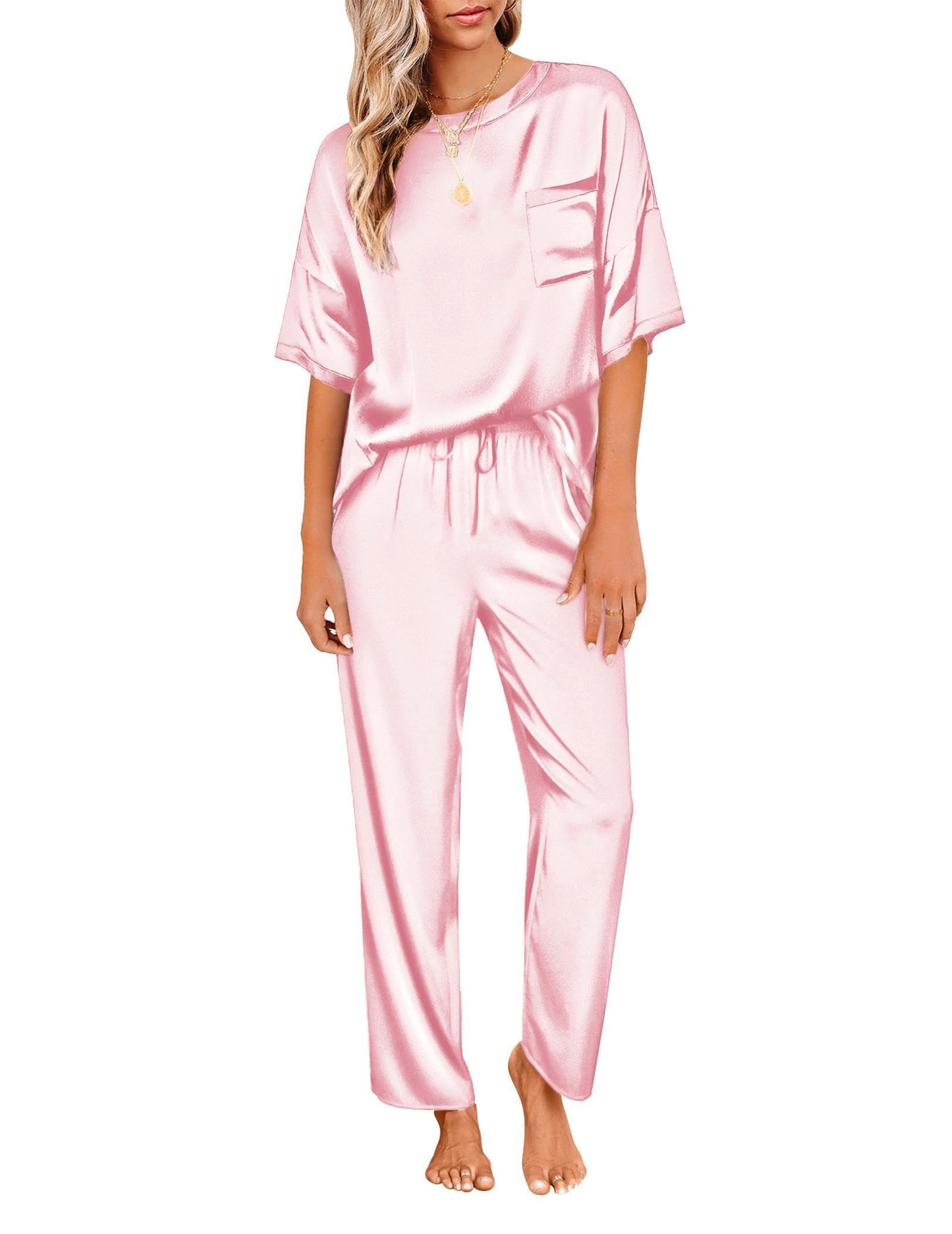 Ekouaer Silky Pajama Set