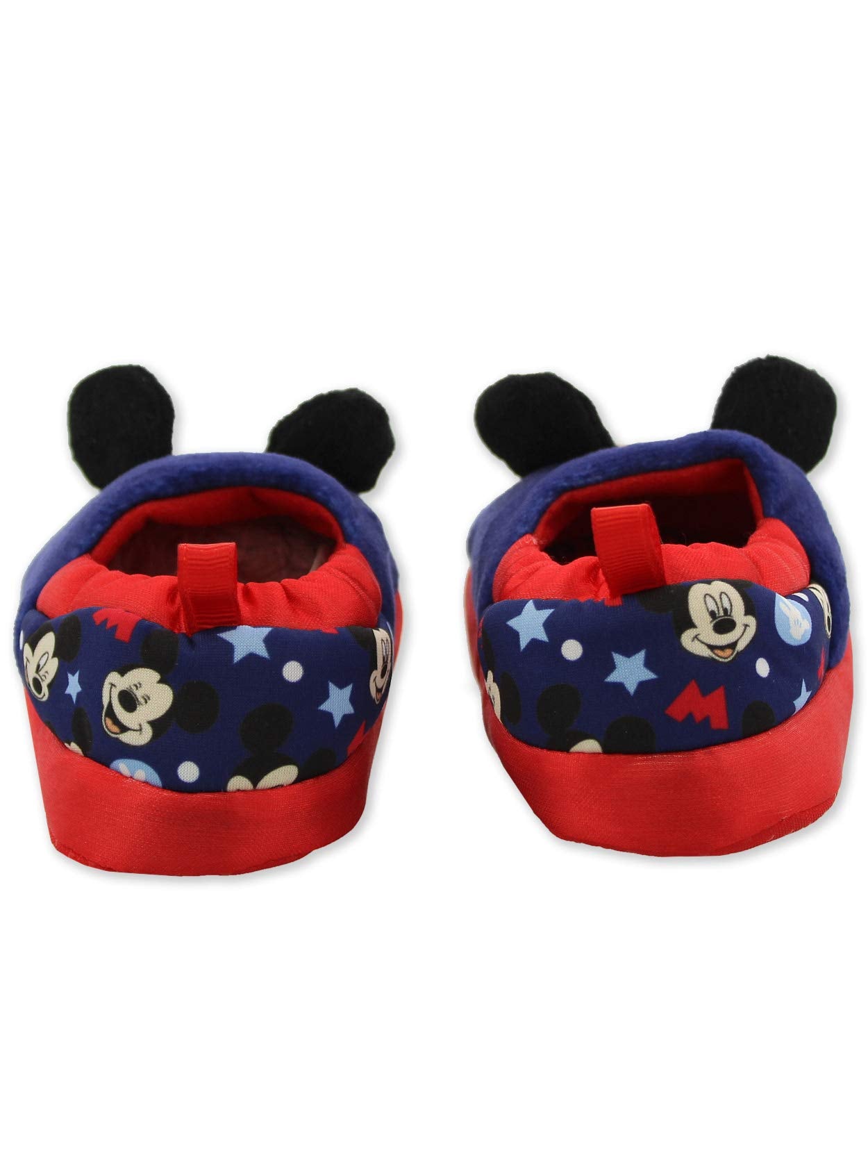 Mickey Mouse Toddler Boy's Plush A-Line Slippers with 3D Ears