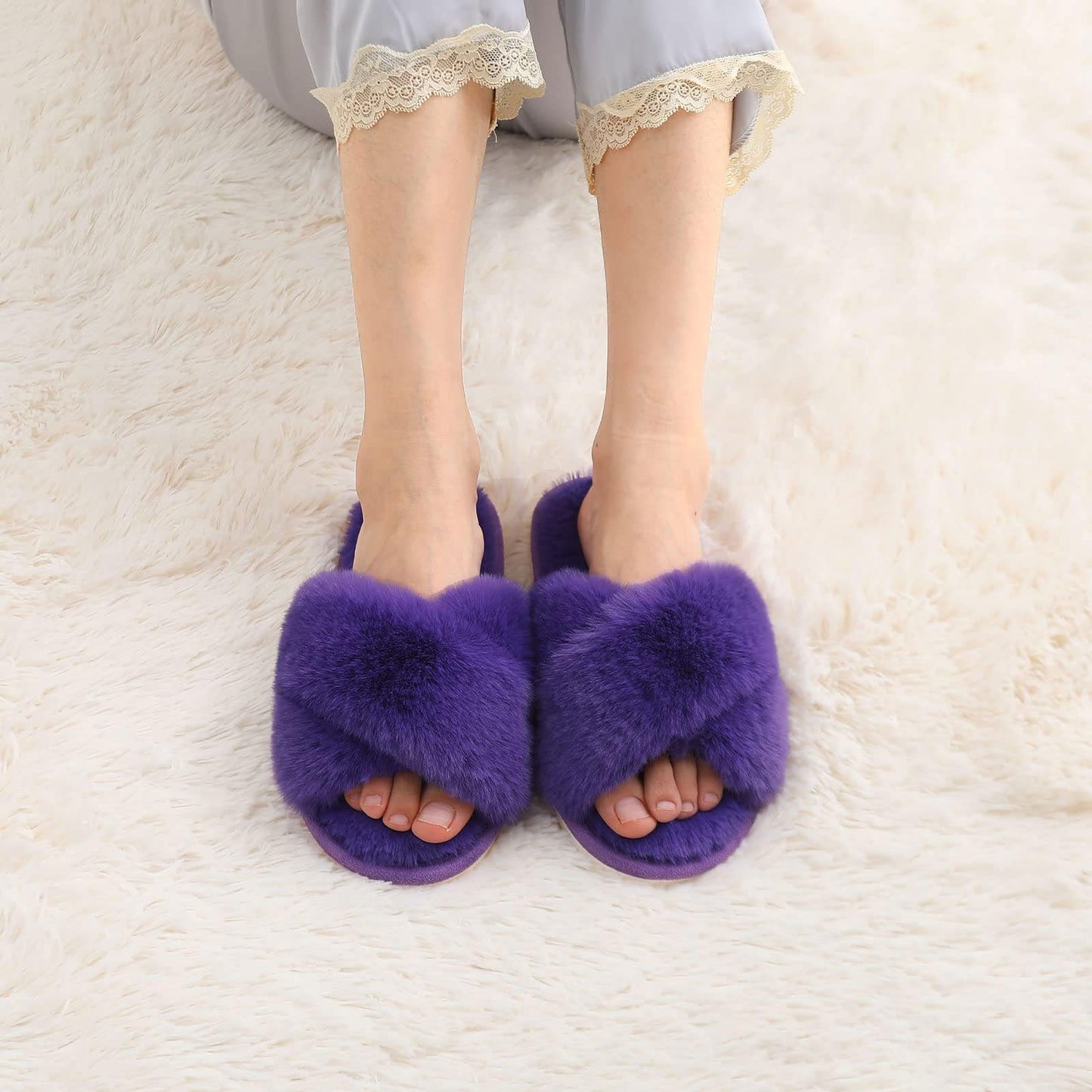 Evshine Fuzzy Slippers