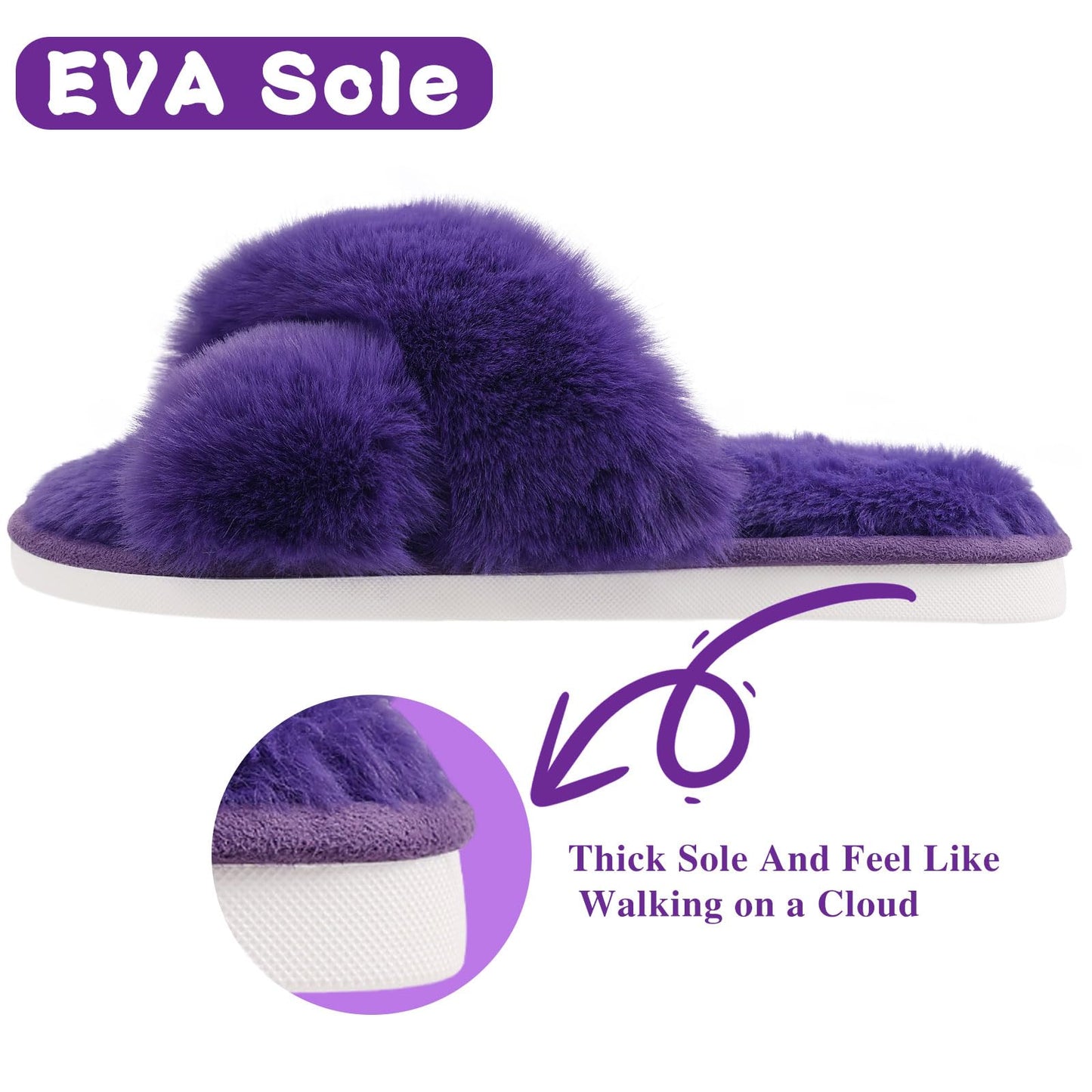 Evshine Fuzzy Slippers