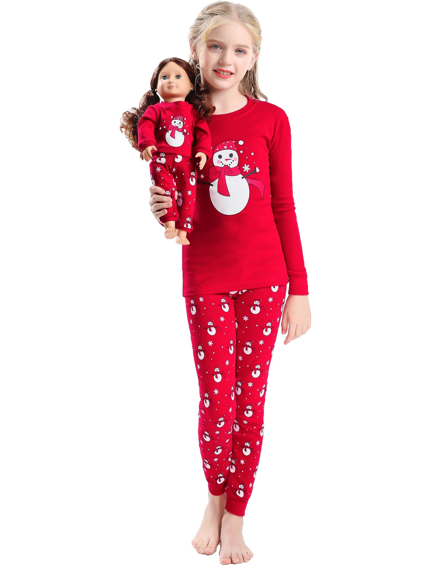 Babyroom Matching Doll & Toddler 4 Piece Pajamas Sleepwear