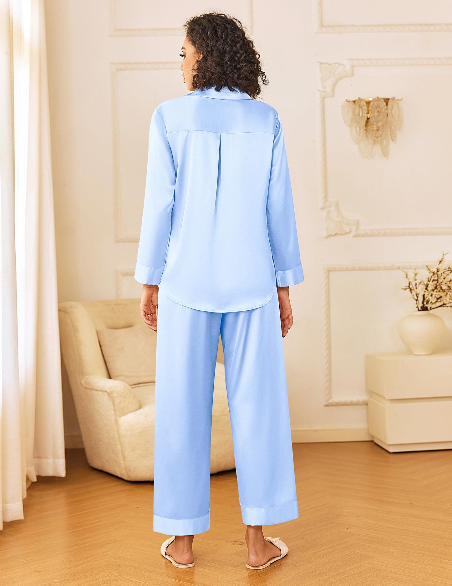 Ekouaer Satin Loungewear