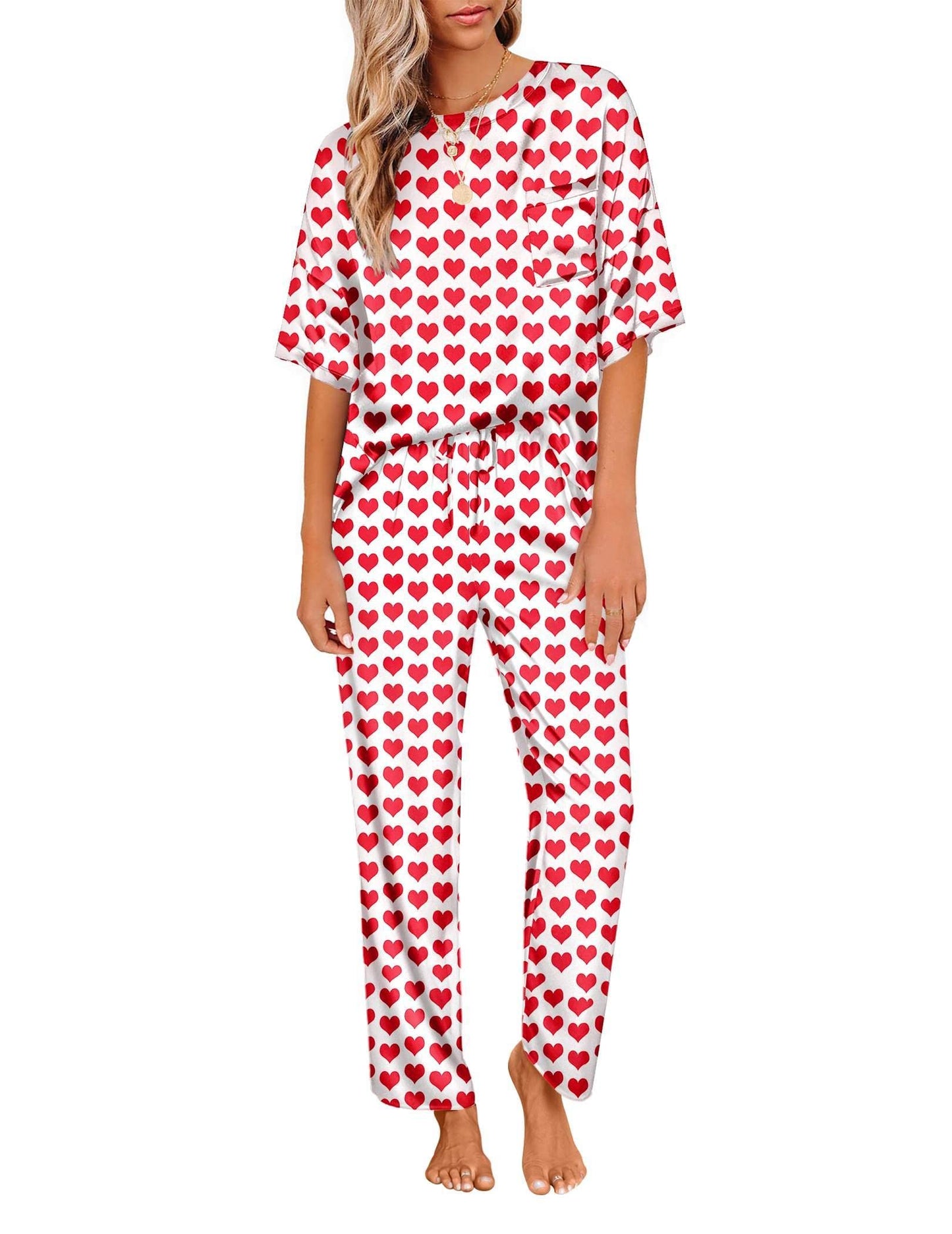 Ekouaer Silky Pajama Set