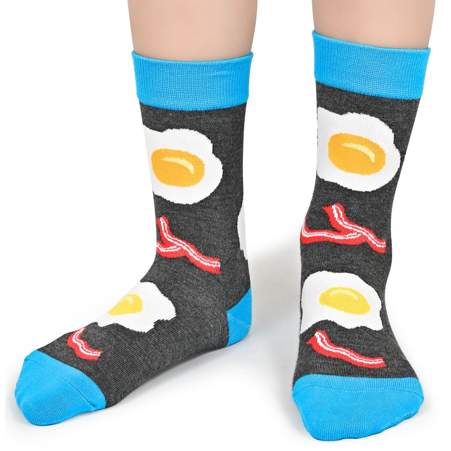 Kids Novelty Crew Socks 4-6 Pack + Gift Box