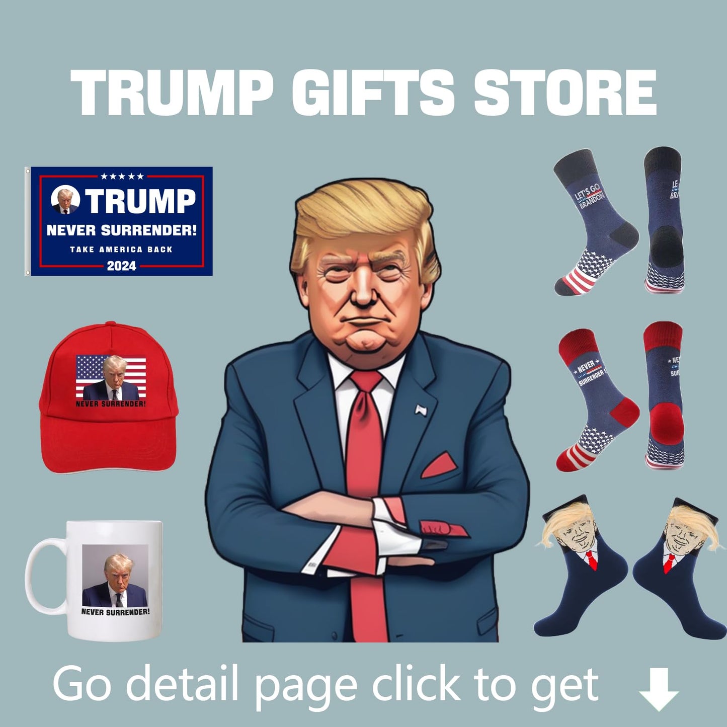 T Legend Donald Trump Novelty Socks