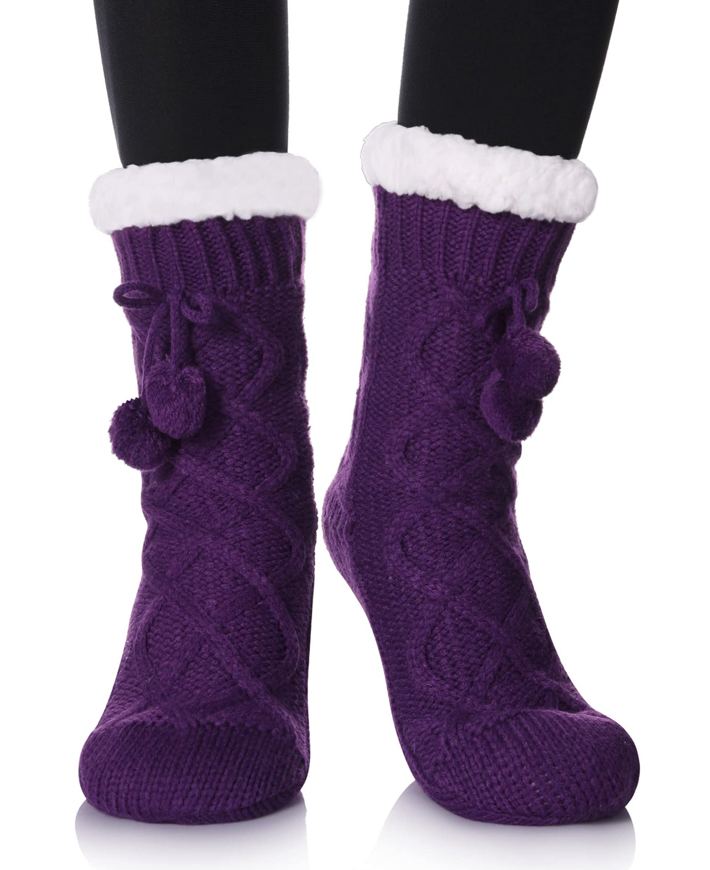 Yebing Warm Non Slip Slipper Socks