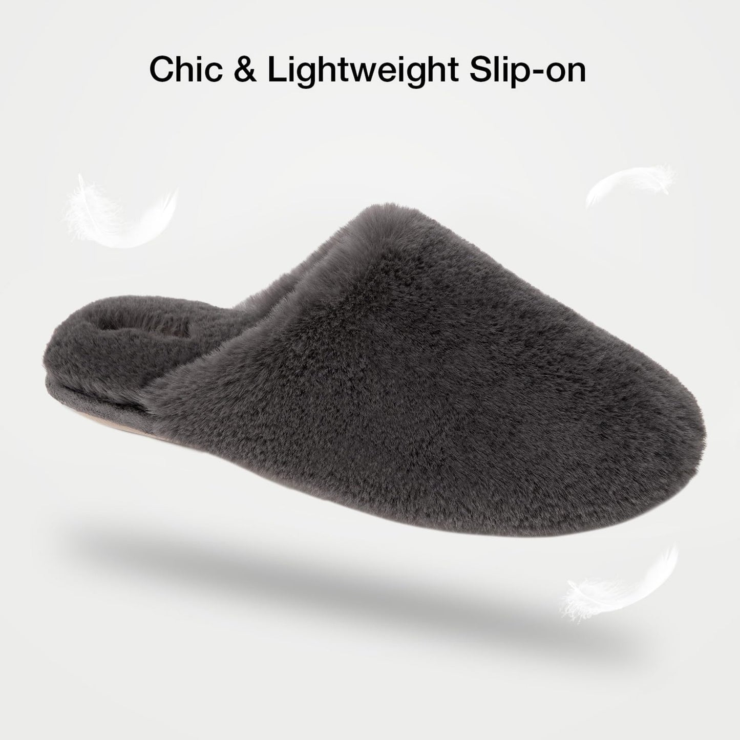 Snug Leaves Women's Fuzzy Scuff Slippers