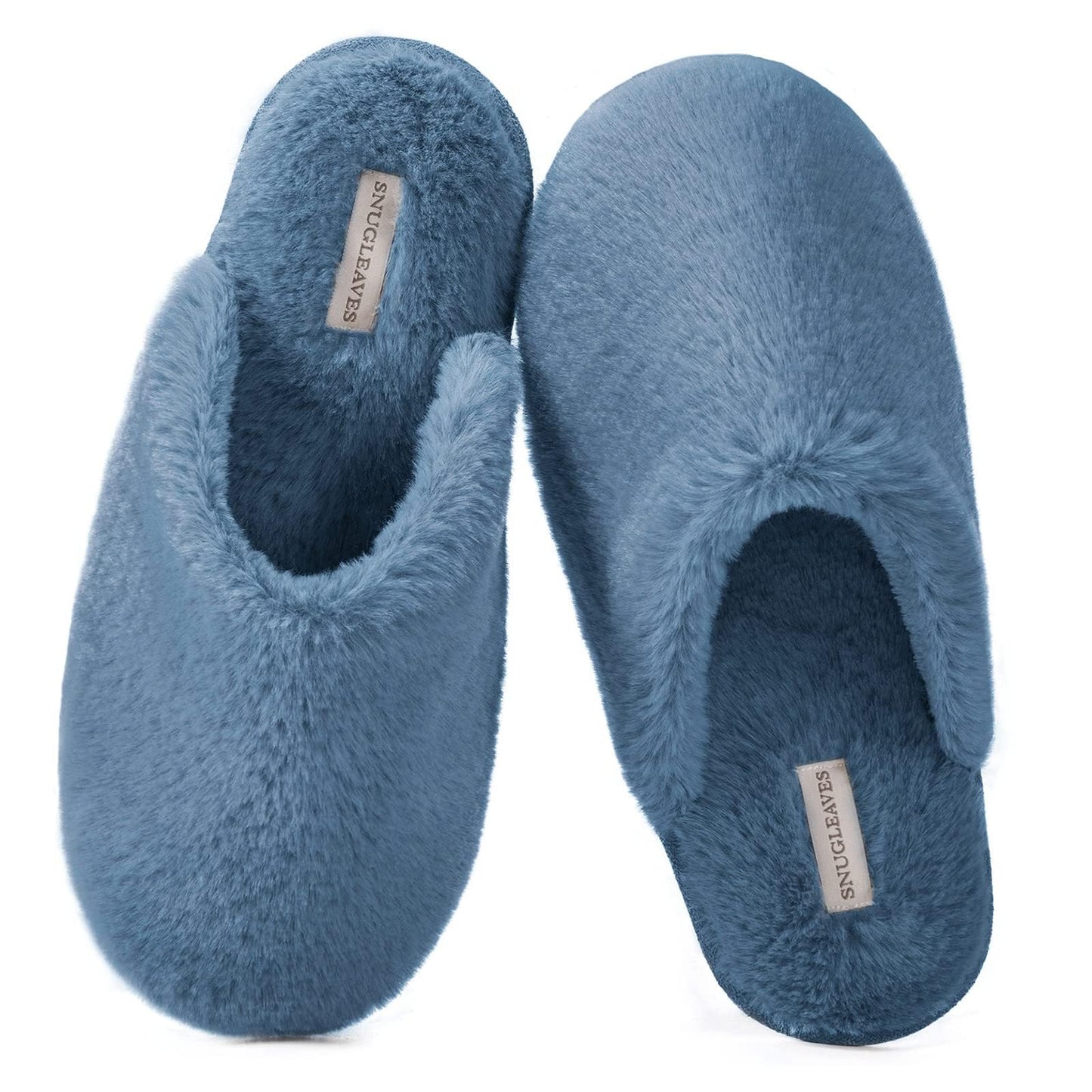 Snug Leaves Women's Fuzzy Scuff Slippers