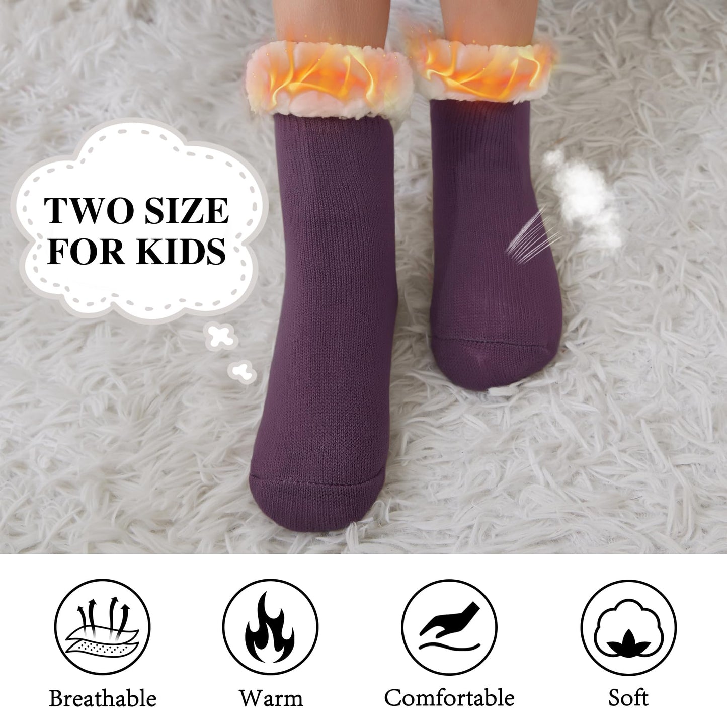 KFUBUO Kids Slipper Socks