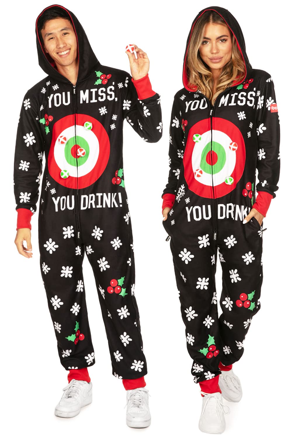 Tipsy Elves Unisex Adult Christmas Onesies