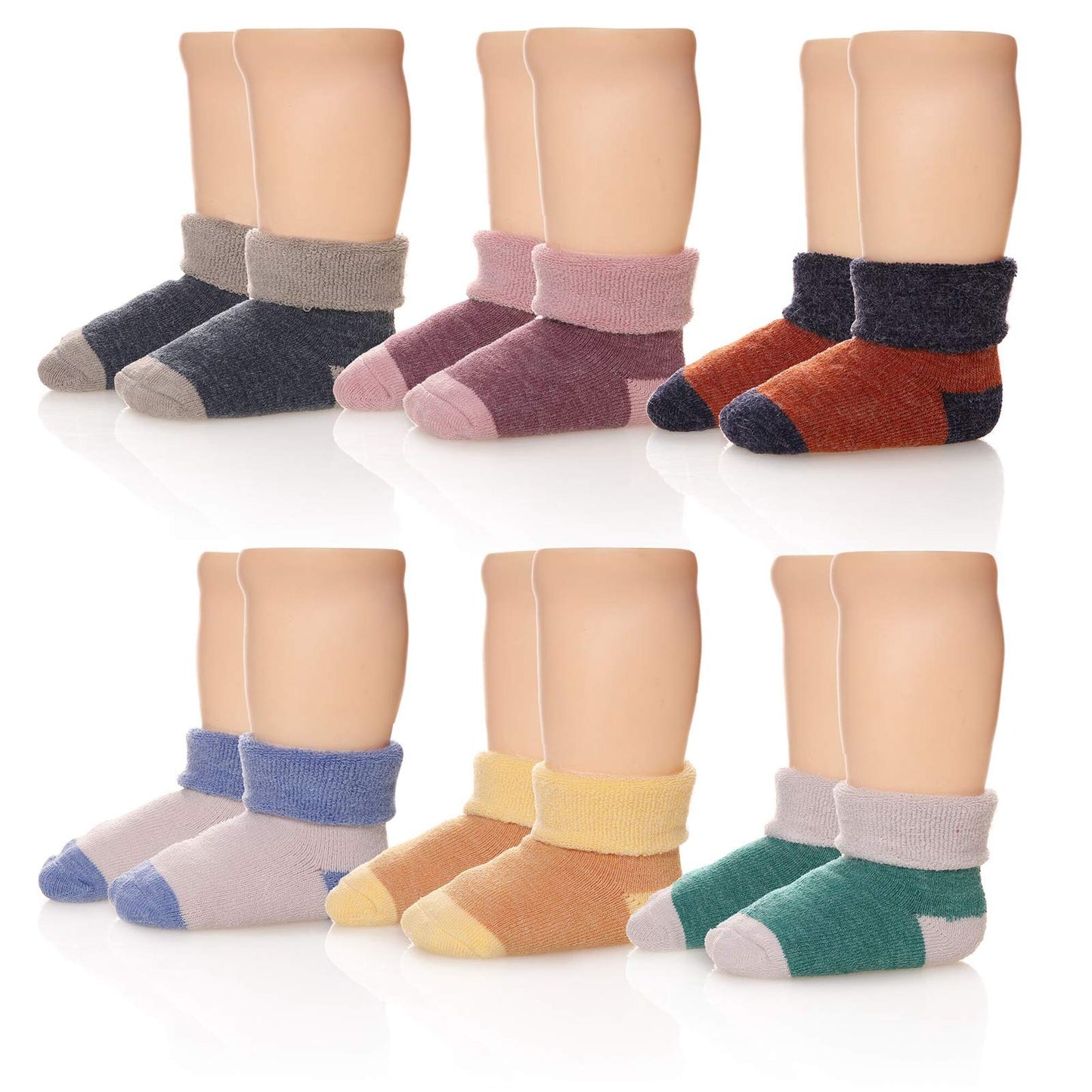 Eocom 6 Pairs Children's Wool Socks