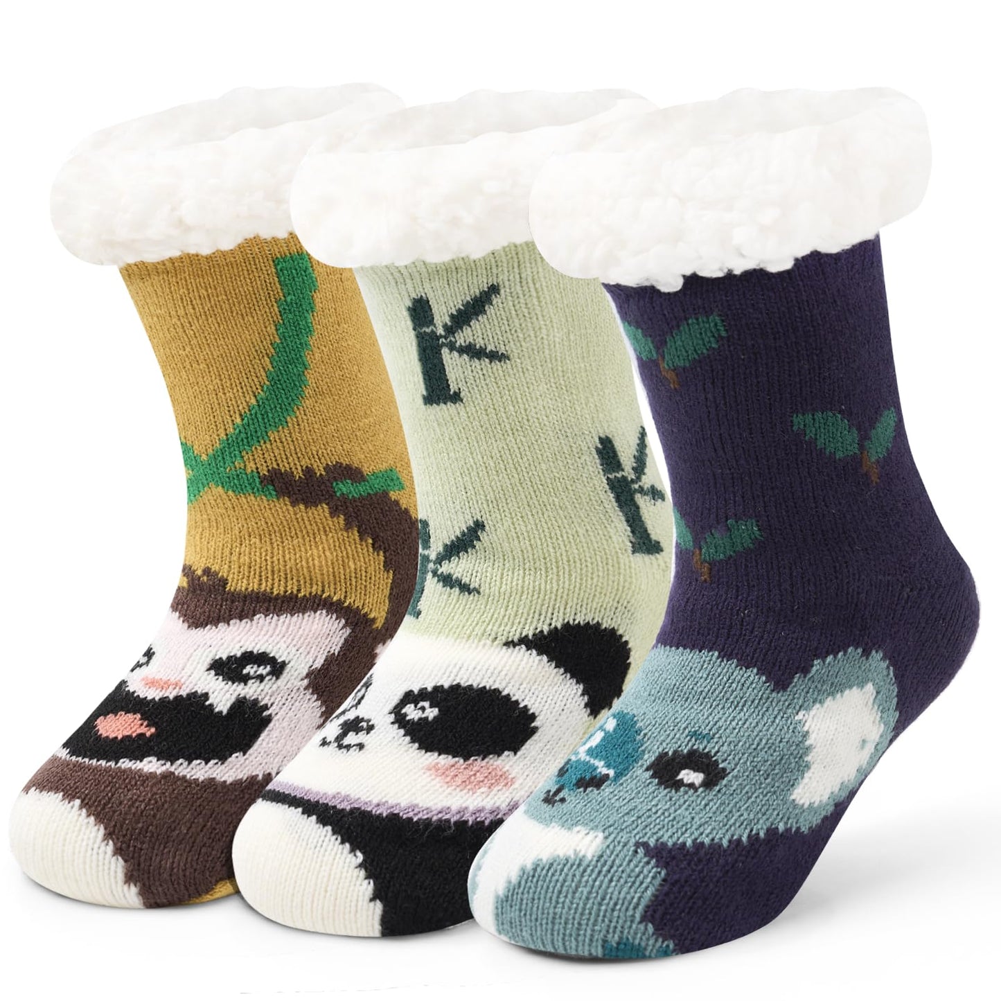 Moon Tree 3 Pack Fuzzy Socks