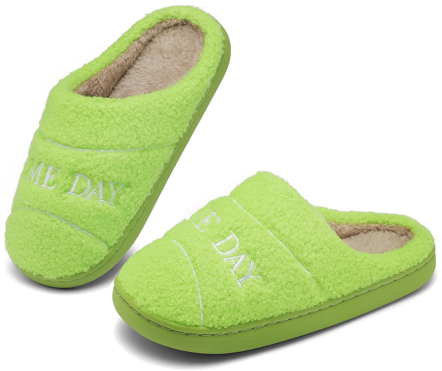 INMINPIN Kids Memory Foam Non-Slip Slippers for Sports Fan