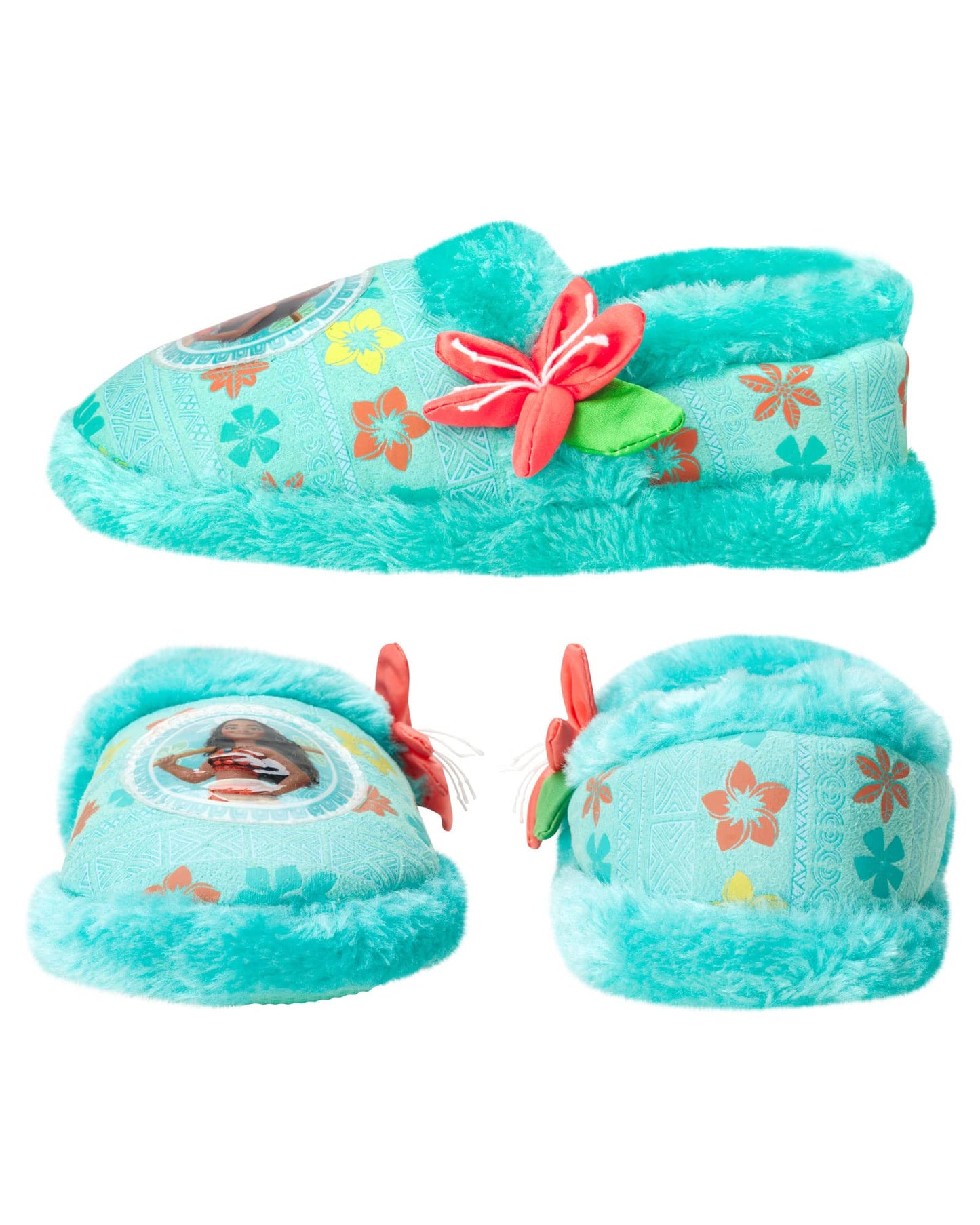 Princess Moana Plush Fuzzy Slippers (Toddler/Little Girl)