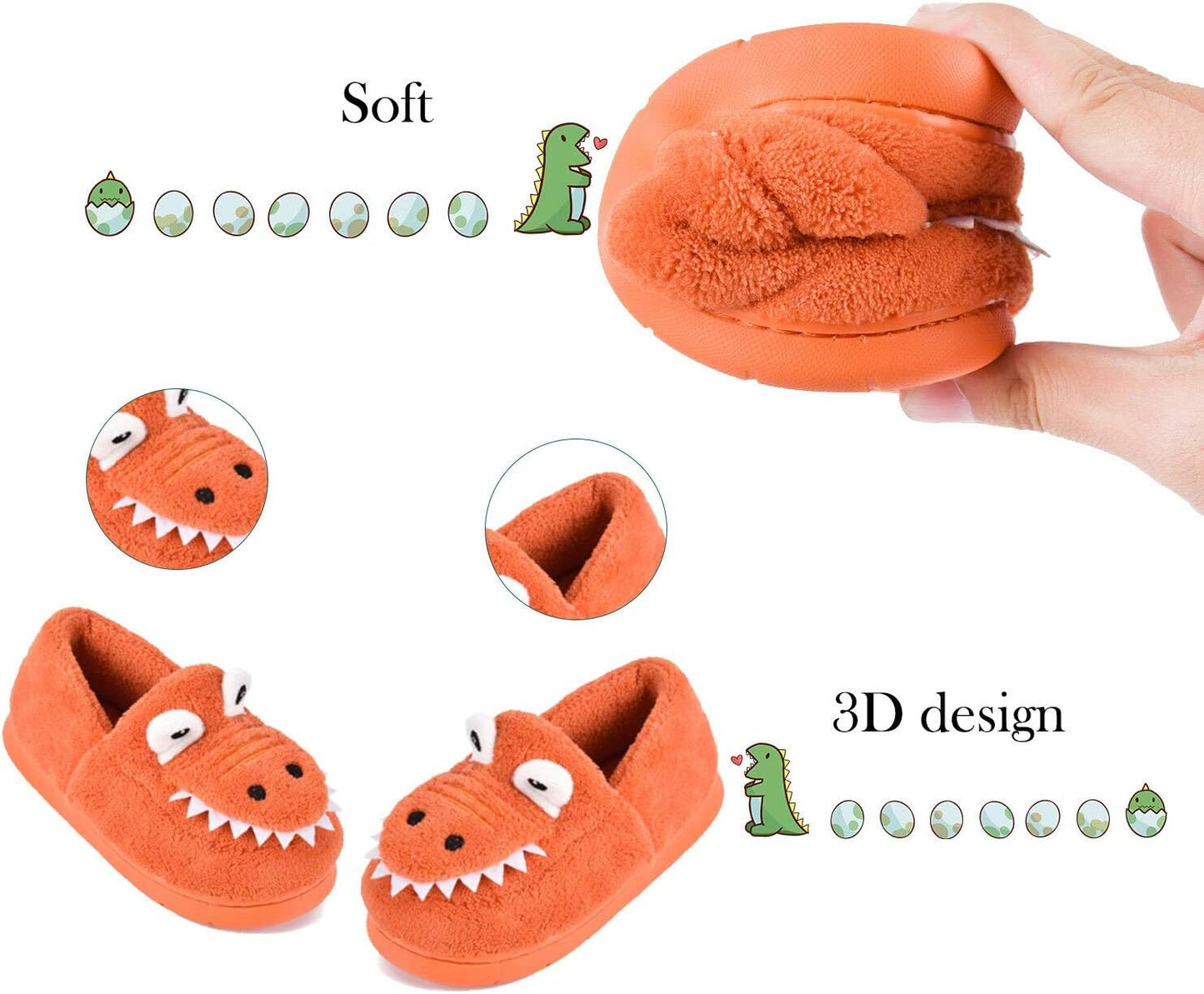 JACKSHIBO Toddler Home Slippers