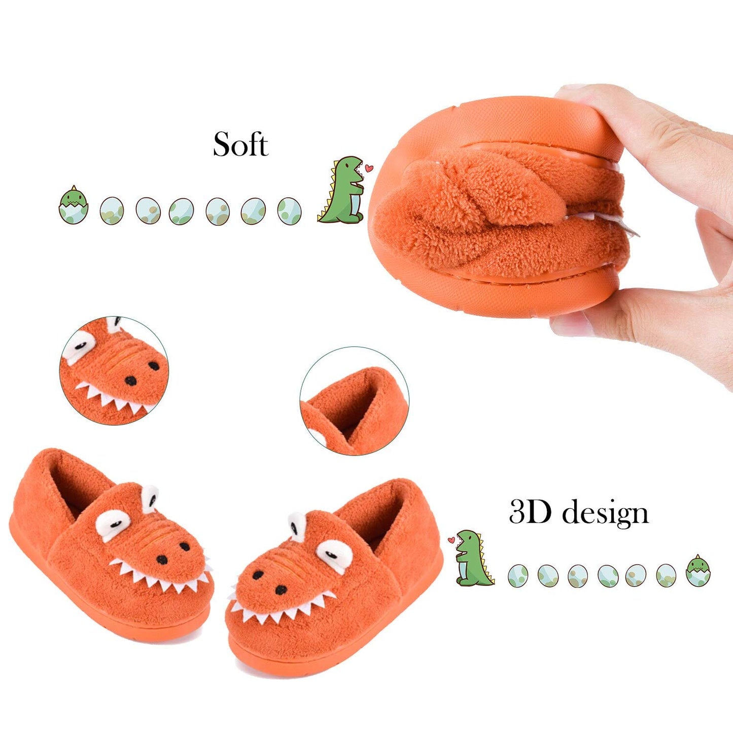 JACKSHIBO Toddler Home Slippers