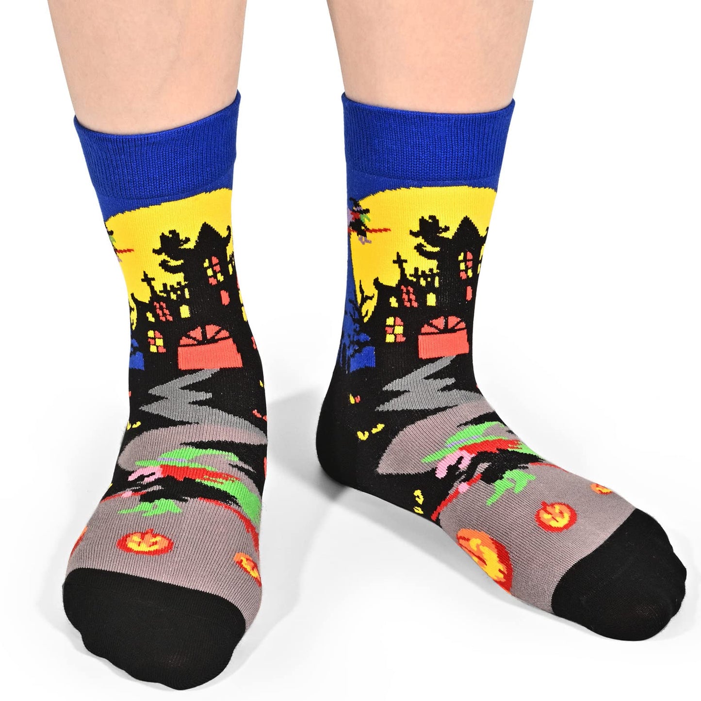 Kids Novelty Crew Socks 4-6 Pack + Gift Box