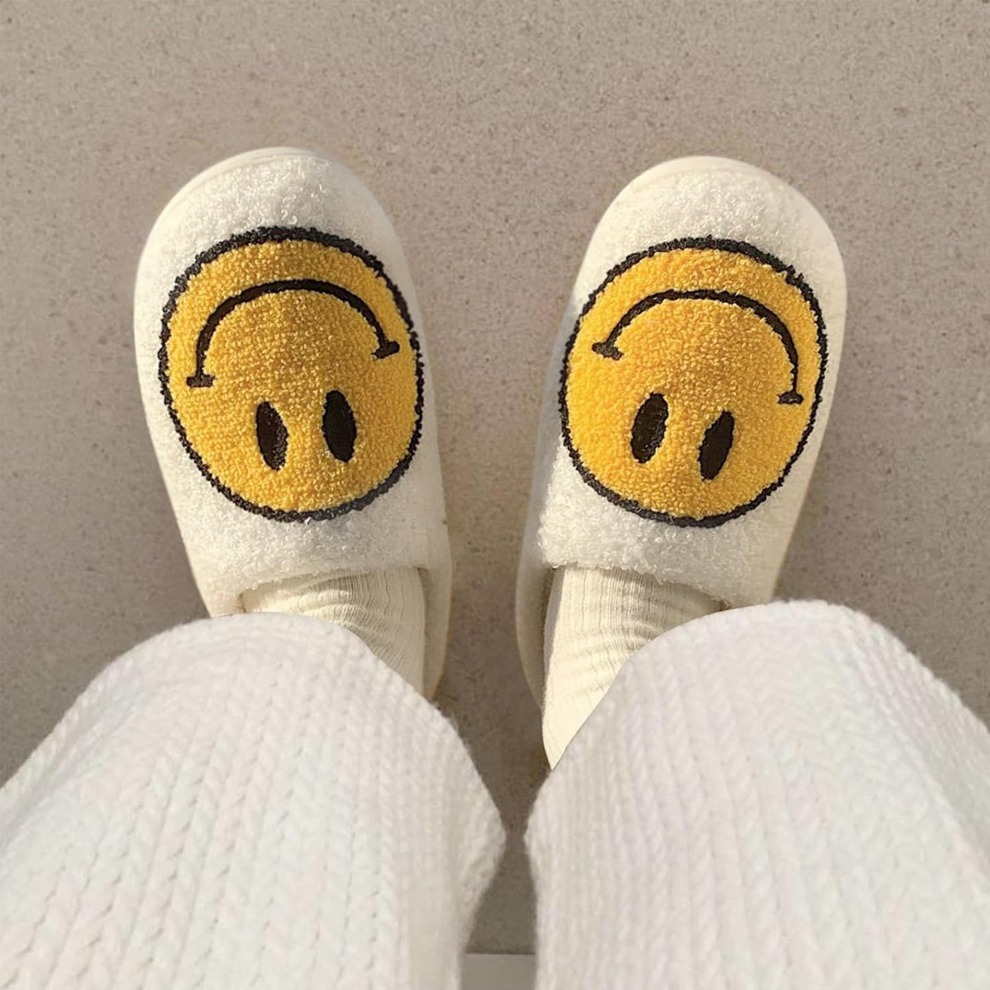 Women Smiley Face Slippers