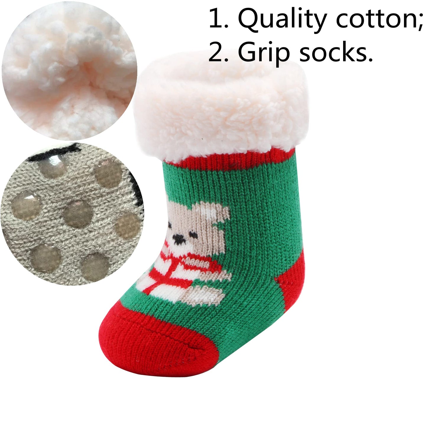 3 Pc Sherpa-lined Fuzzy Socks