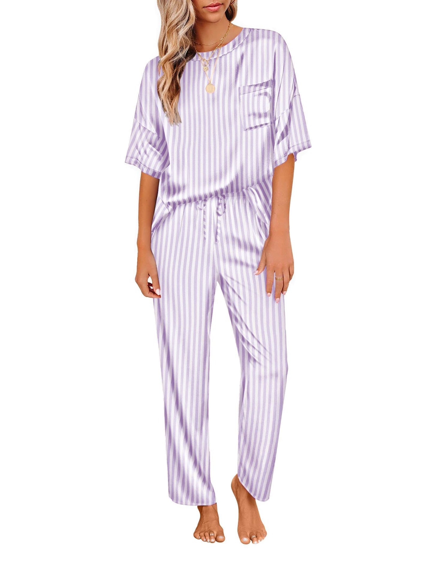 Ekouaer Silky Pajama Set