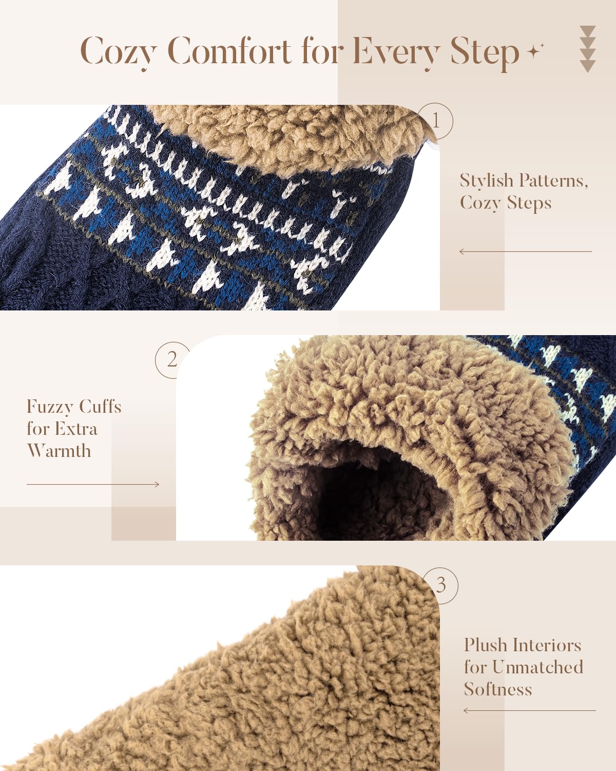 Fuzzy Slipper Socks