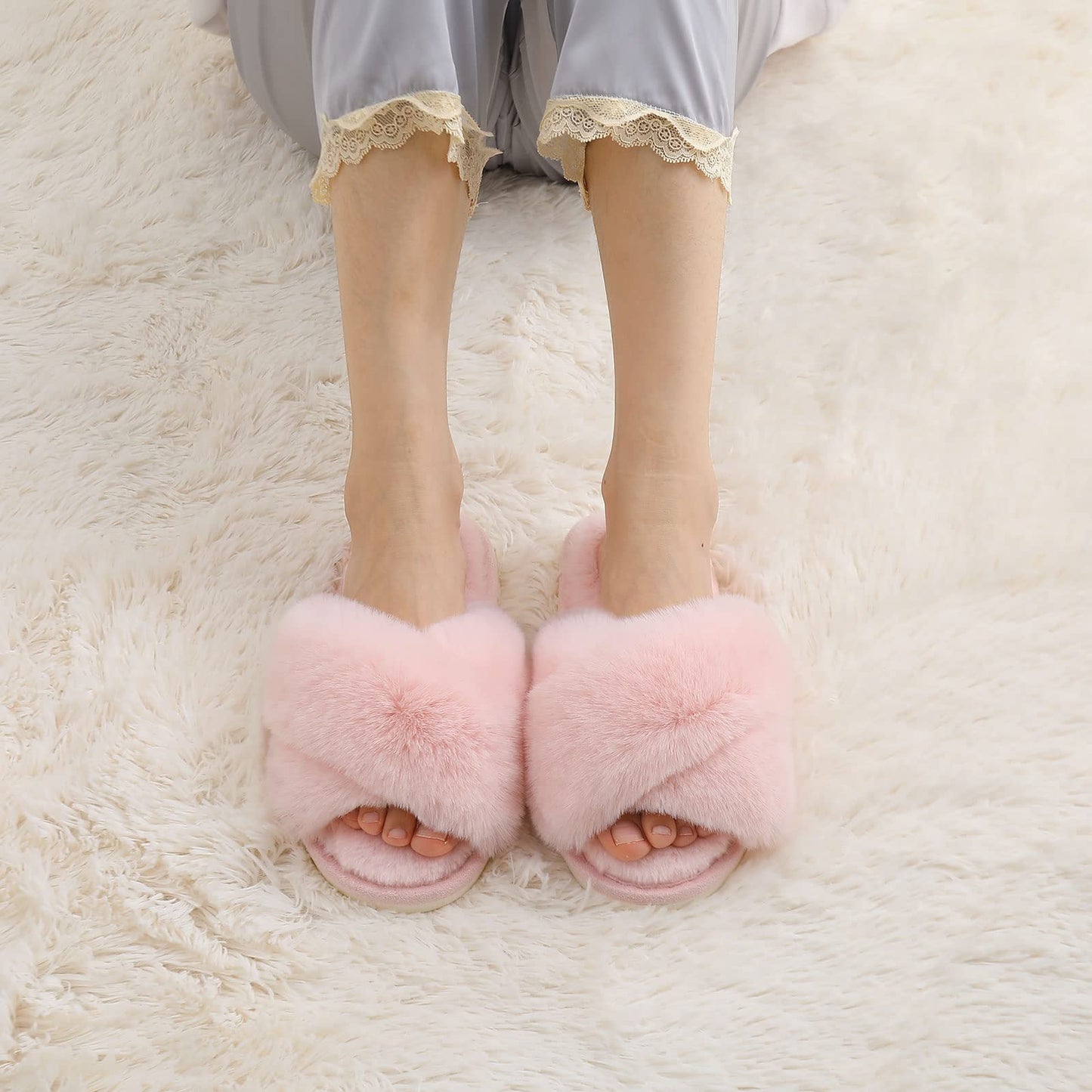 Evshine Fuzzy Slippers