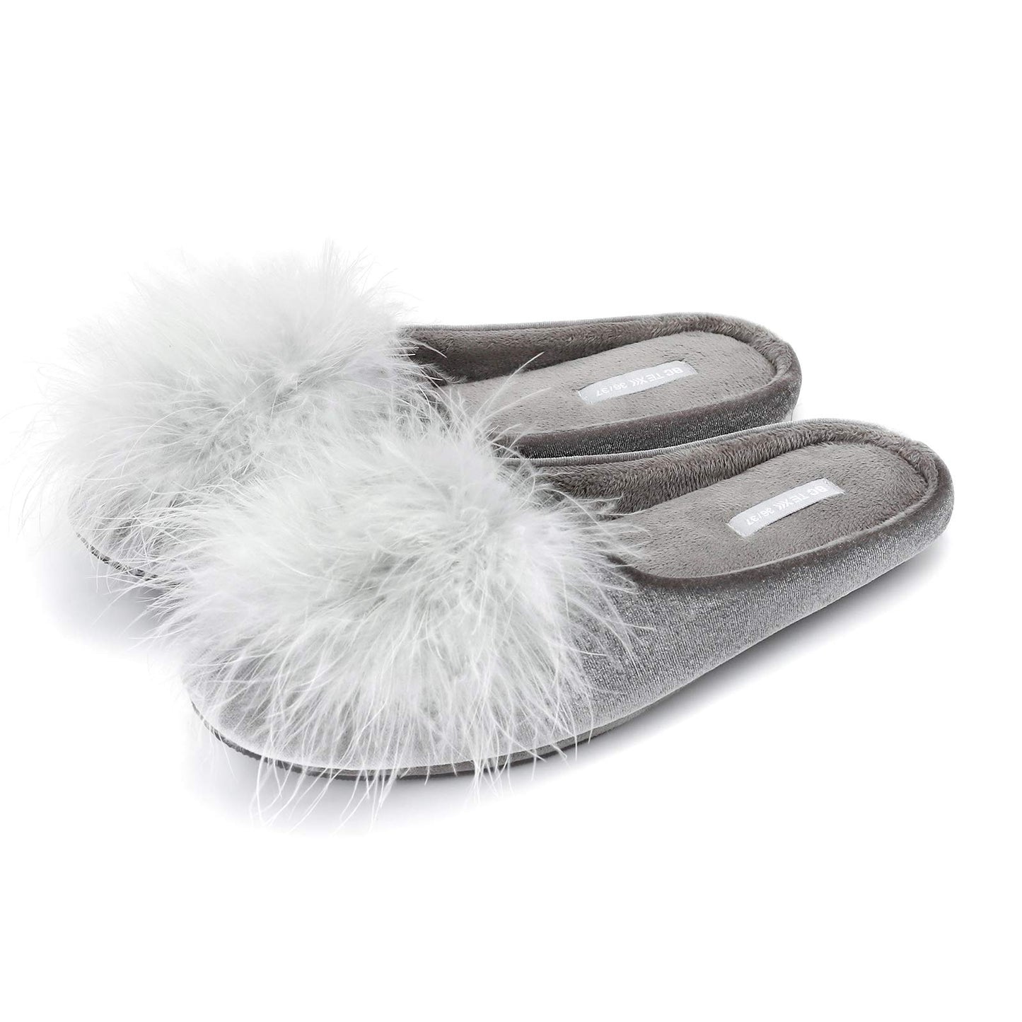 BCTEX COLL Women's Velvet Memory Foam House Slipper