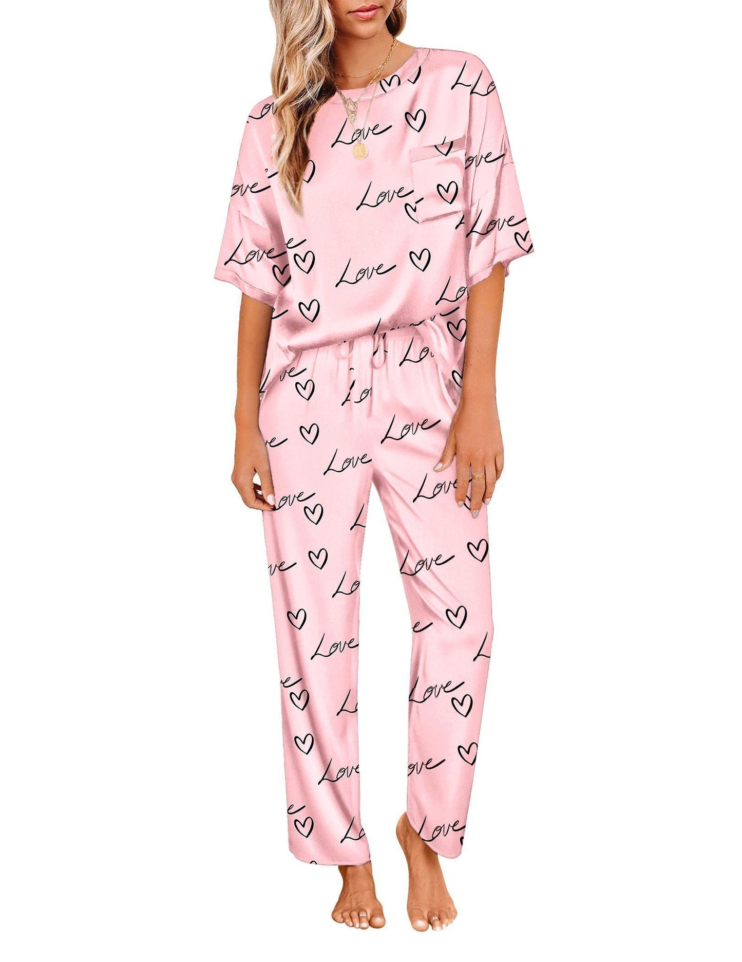 Ekouaer Silky Pajama Set