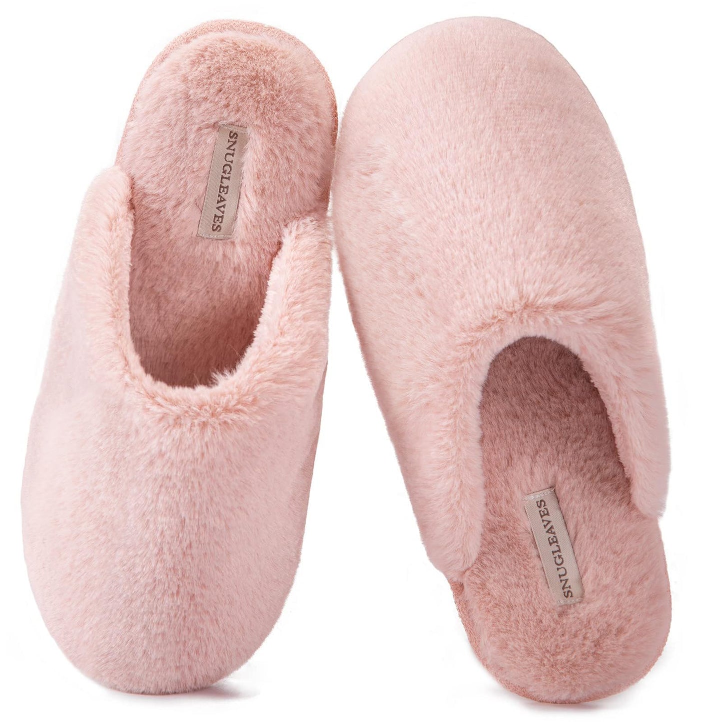 Snug Leaves Women's Fuzzy Scuff Slippers