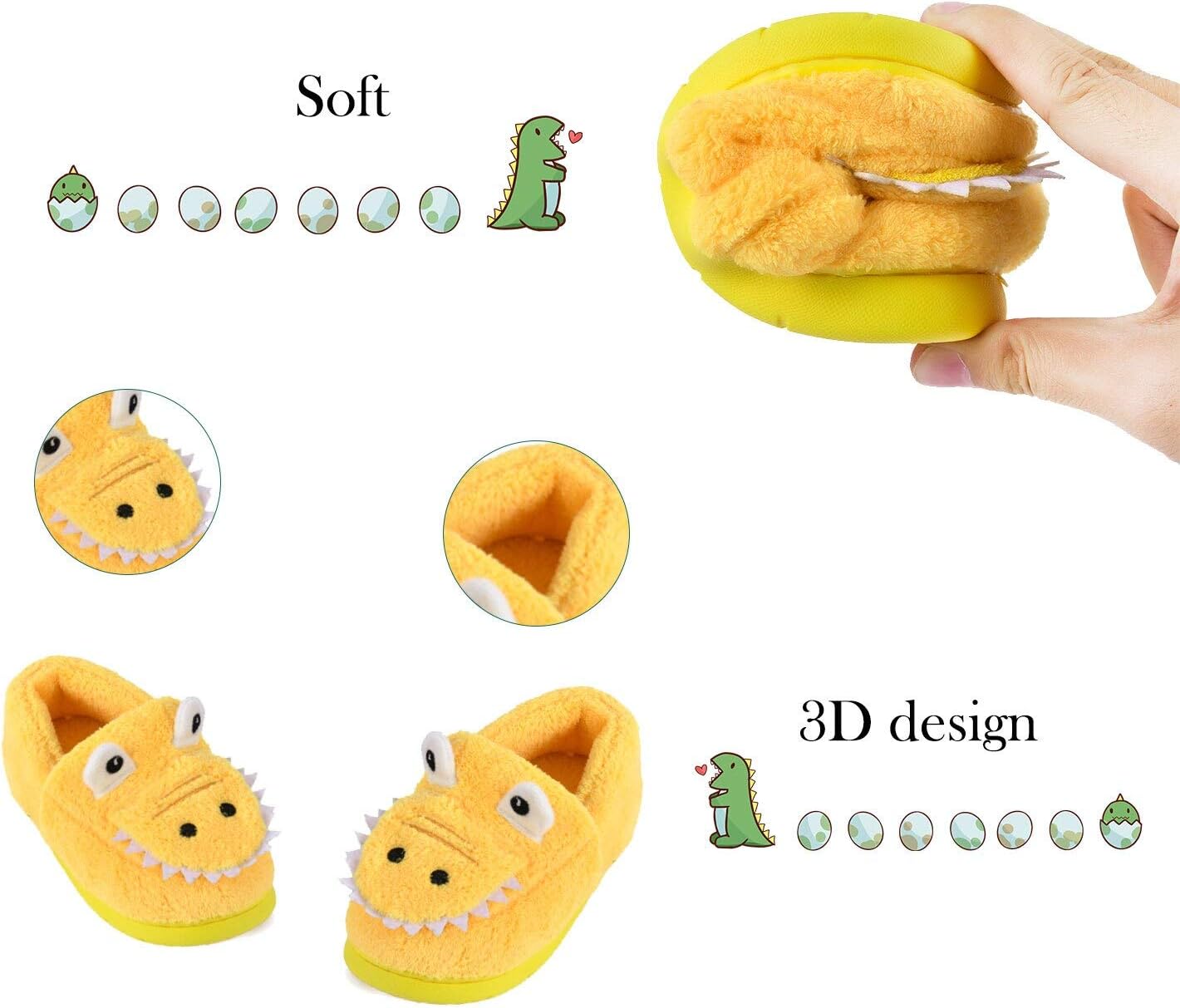 JACKSHIBO Toddler Home Slippers