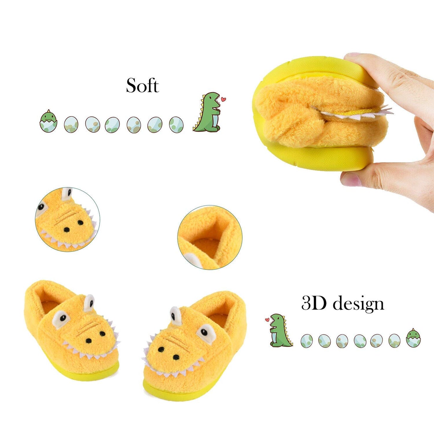 JACKSHIBO Toddler Home Slippers