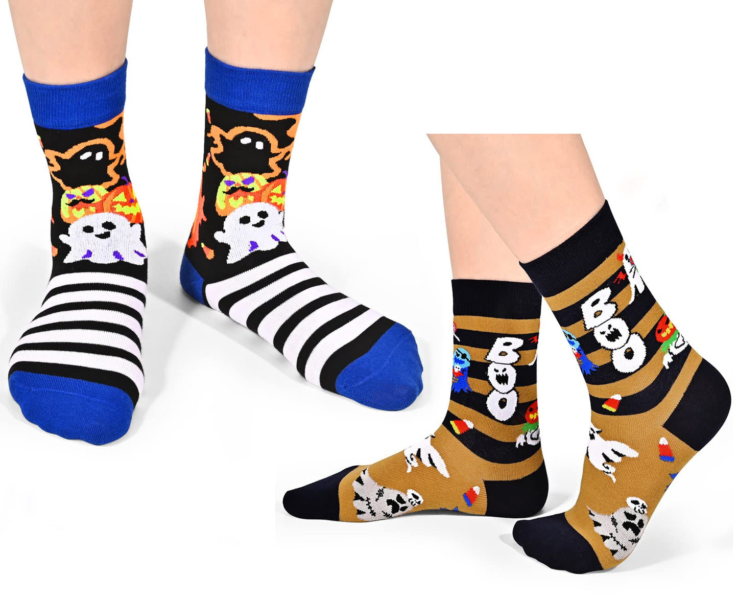 Kids Novelty Crew Socks 4-6 Pack + Gift Box